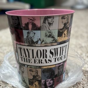 Taylor Swift Eras Pink Metal Popcorn Bucket- Brand New